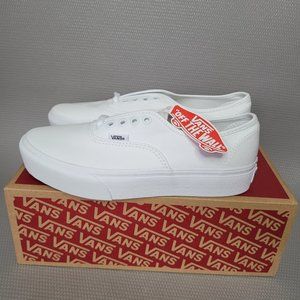 Brand New Vans Authentic Platform True White - Size: Mens 9 / Ladies 10.5